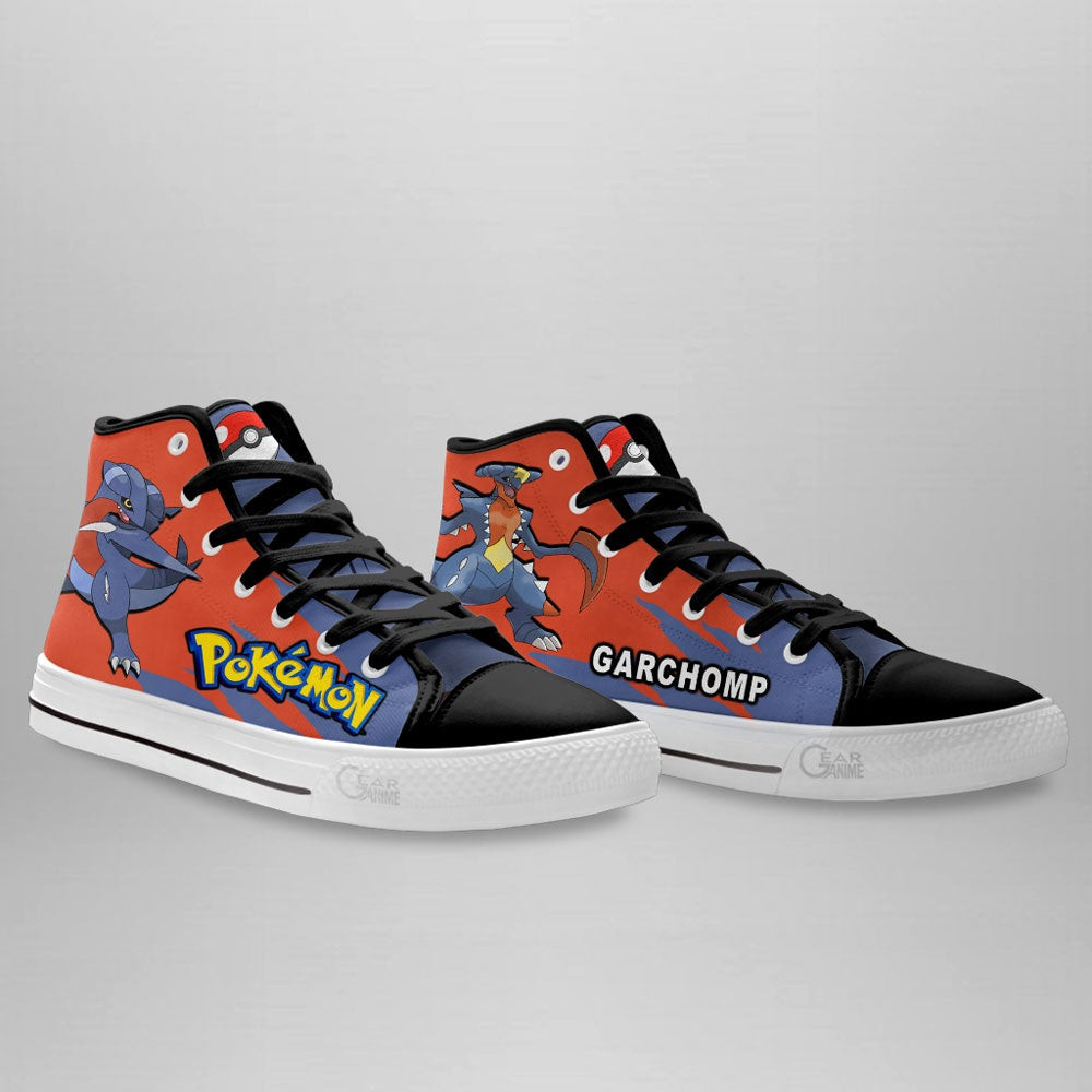 Pokemon Garchomp High Top Shoes Custom Anime Sneakers