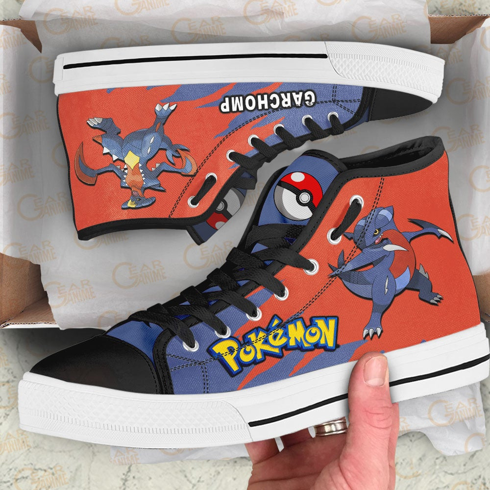 Pokemon Garchomp High Top Shoes Custom Anime Sneakers