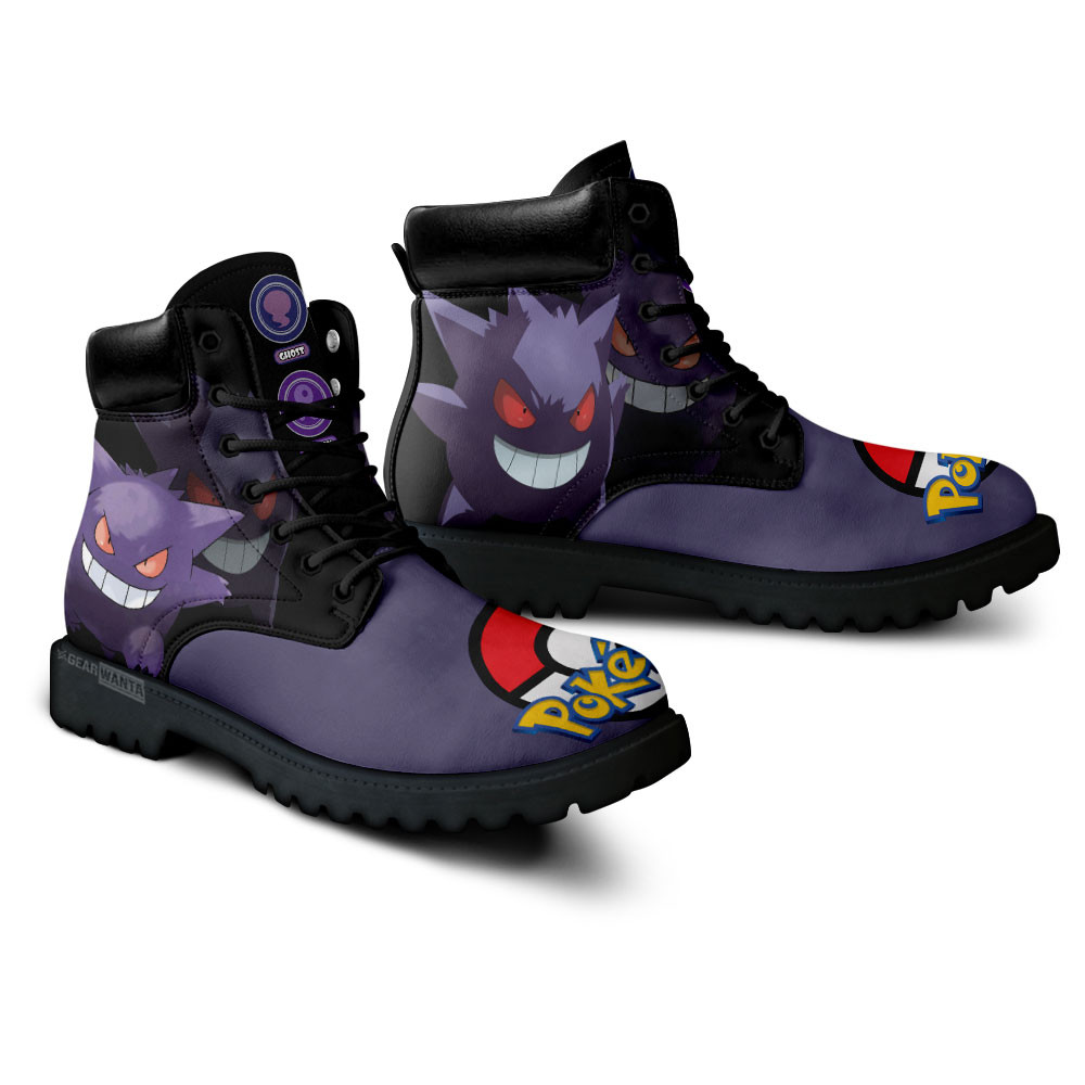 Pokemon Gengar Boots Anime Custom Shoes