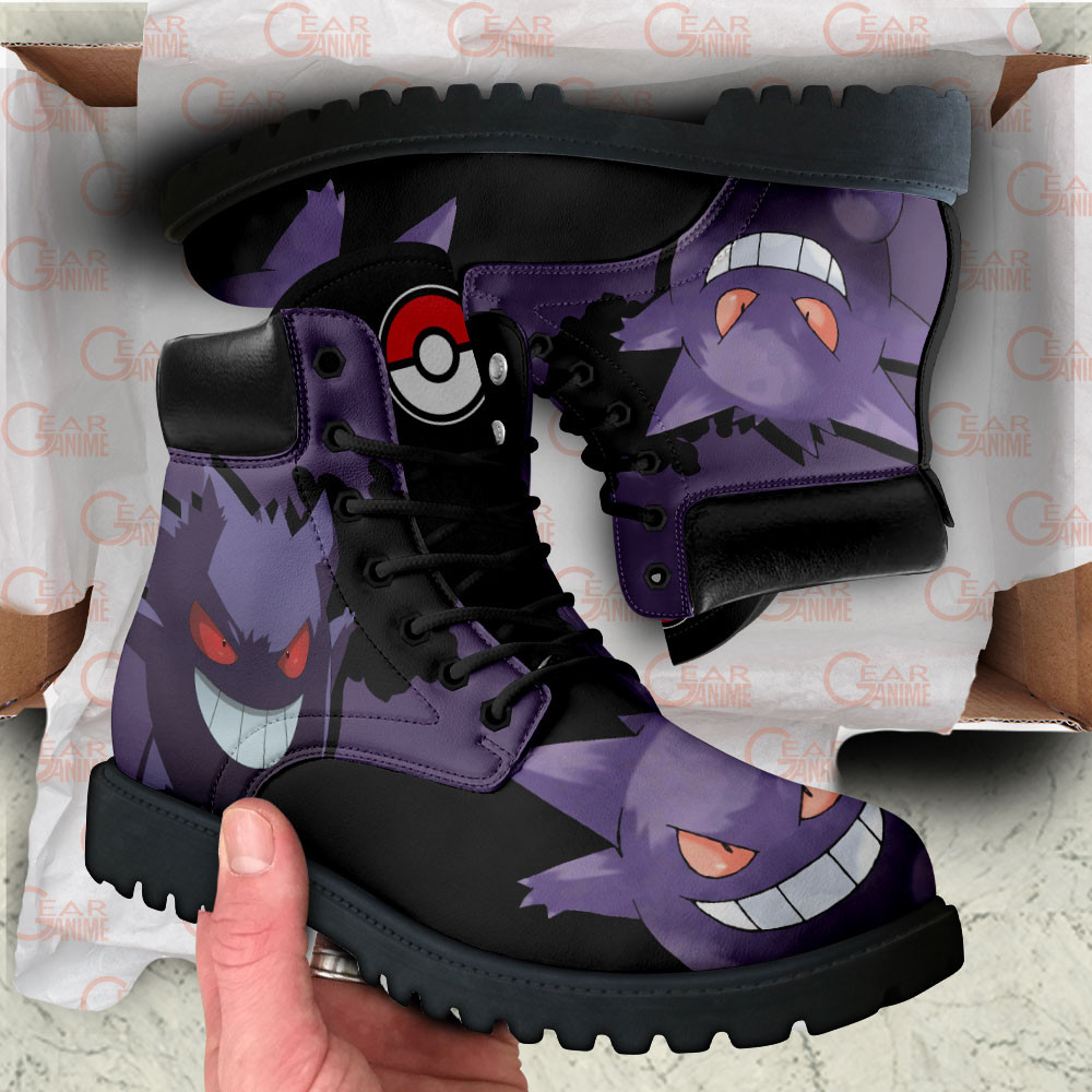 Pokemon Gengar Boots Custom Anime Shoes