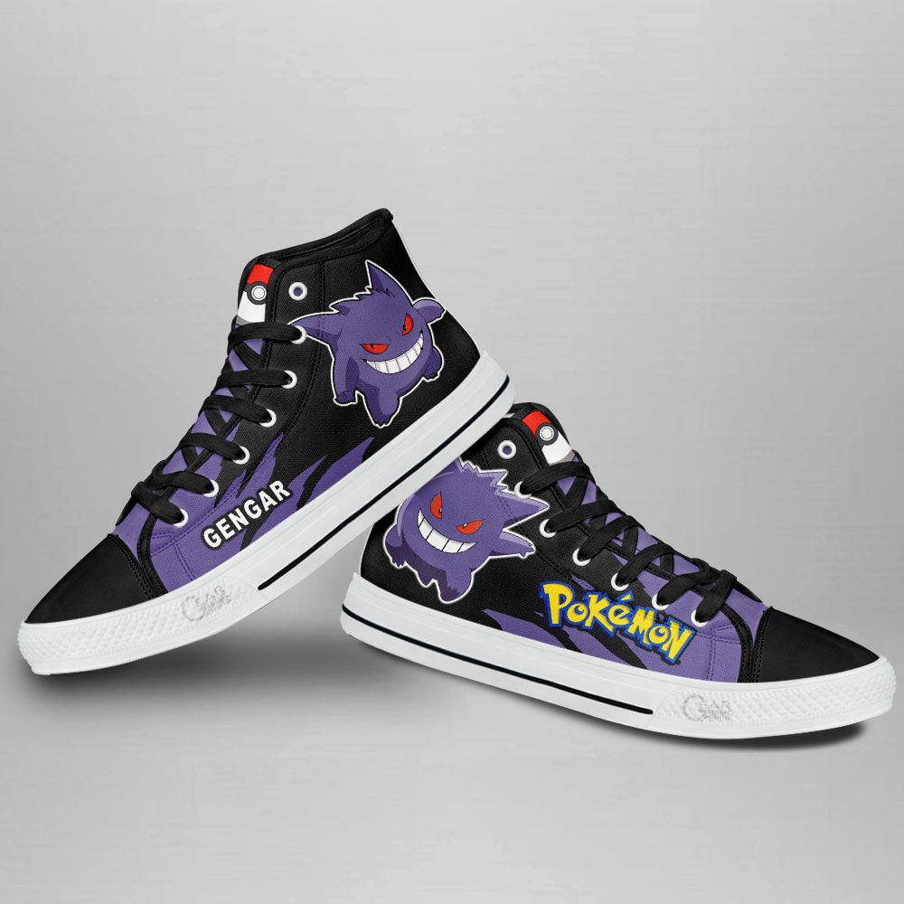 Pokemon Gengar High Top Shoes Custom Anime Sneakers