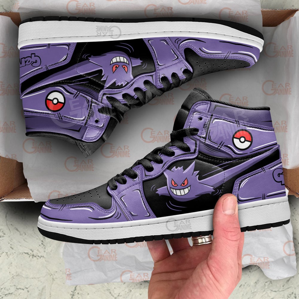 Pokemon Gengar Shoes For Anime Fans, Air Jordan Hightop