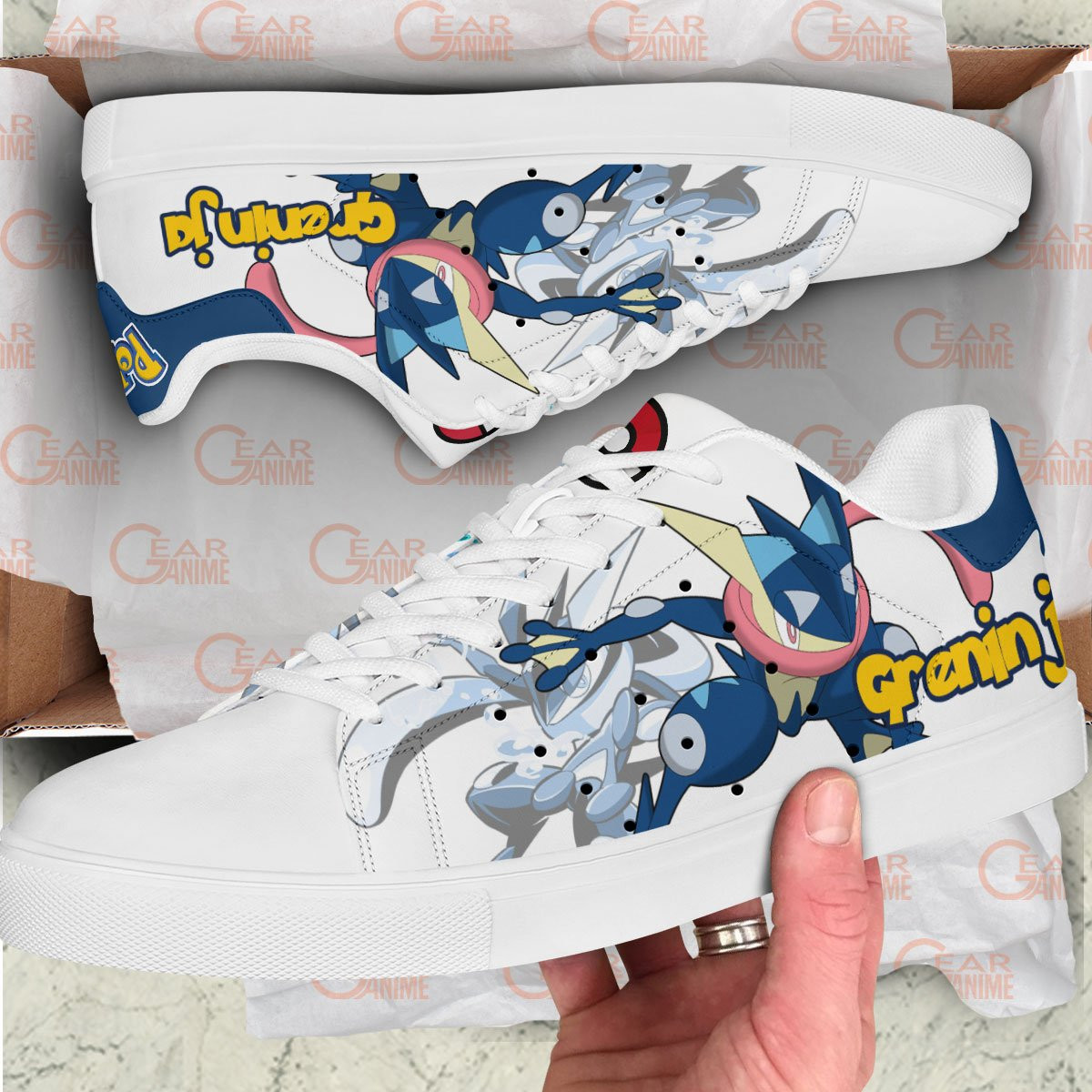 Pokemon Gereninja Skate Sneakers Custom Anime Shoes