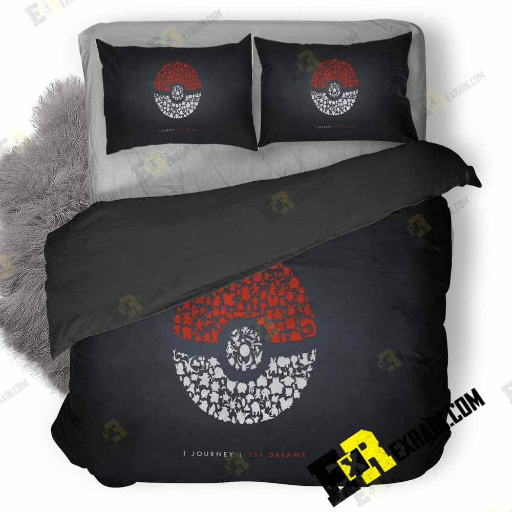 Pokemon Go Hd Po 3D Customized Duvet Cover Bedding Set