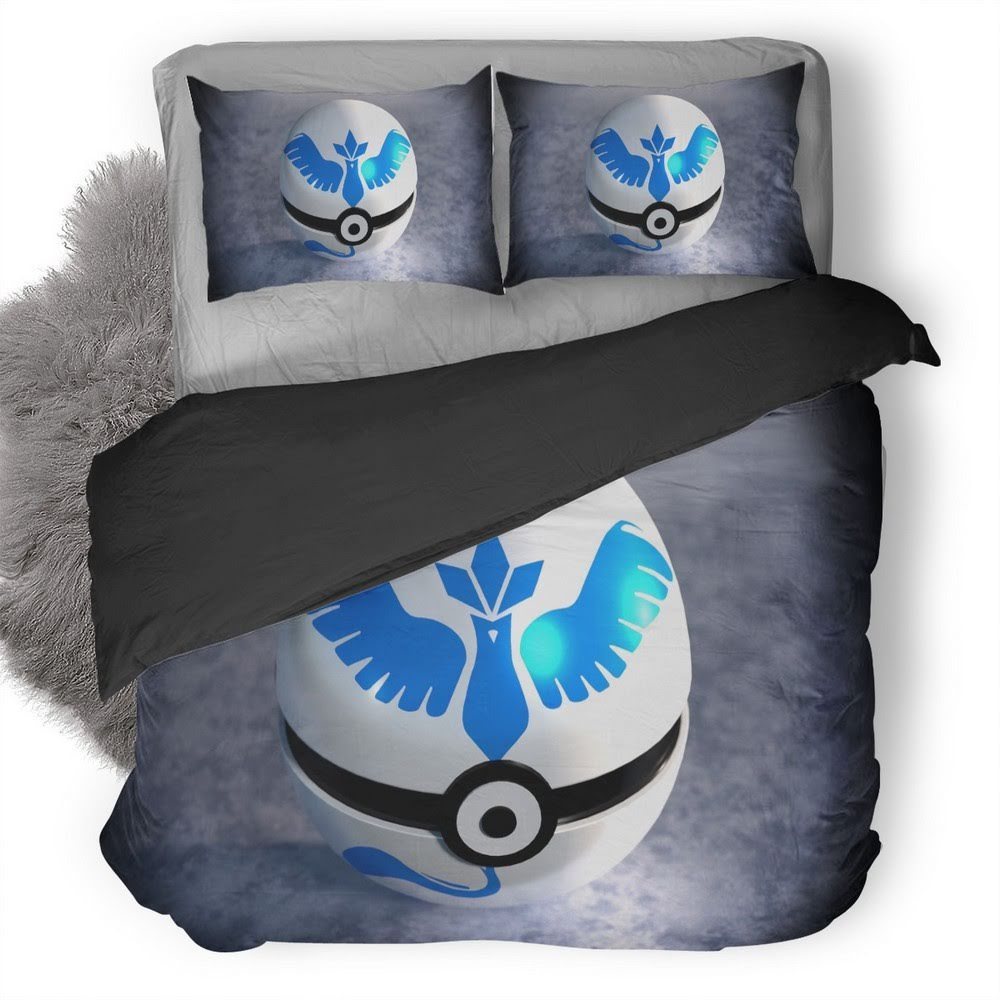 Pokemon Go Pokeball 3D Customized Duvet Cover Bedding Set