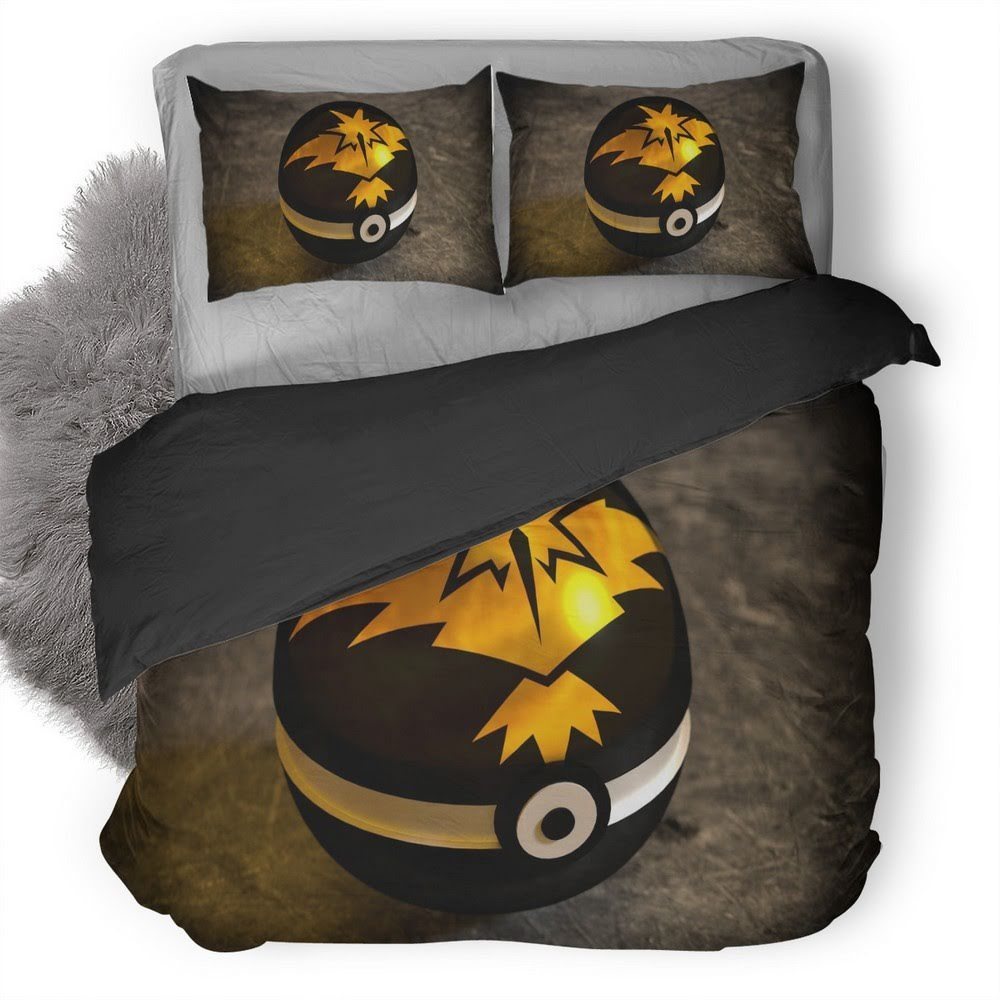 Pokemon Go Pokeball 3D Customized Duvet Cover Bedding Set