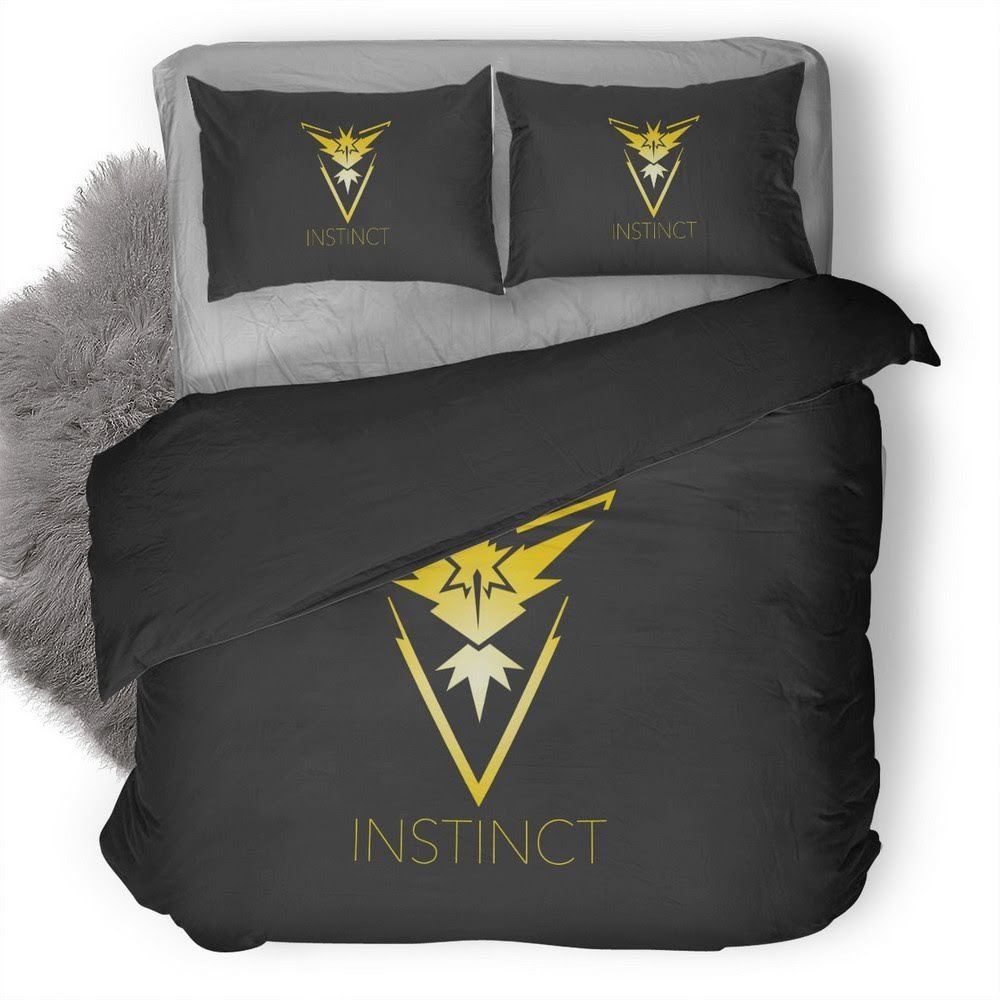 Pokemon Go Team Instinct 3D Customized Duvet Cover Bedding Set