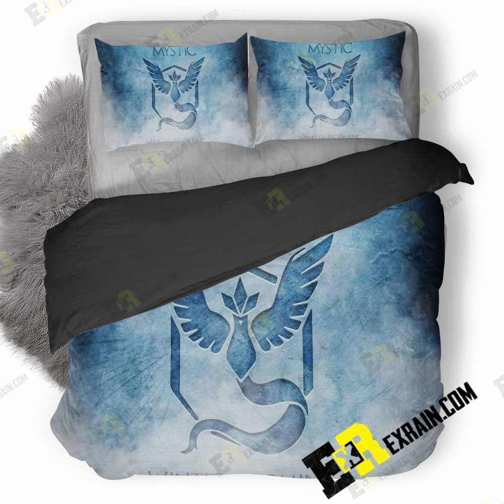 Pokemon Go Team Mystic Wide 3D Customized Duvet Cover Bedding Set