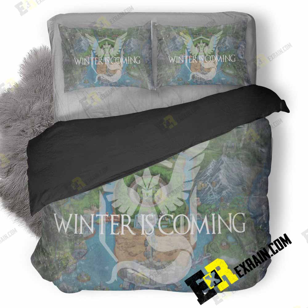 Pokemon Go Winter Is Coming 3D Customized Duvet Cover Bedding Set
