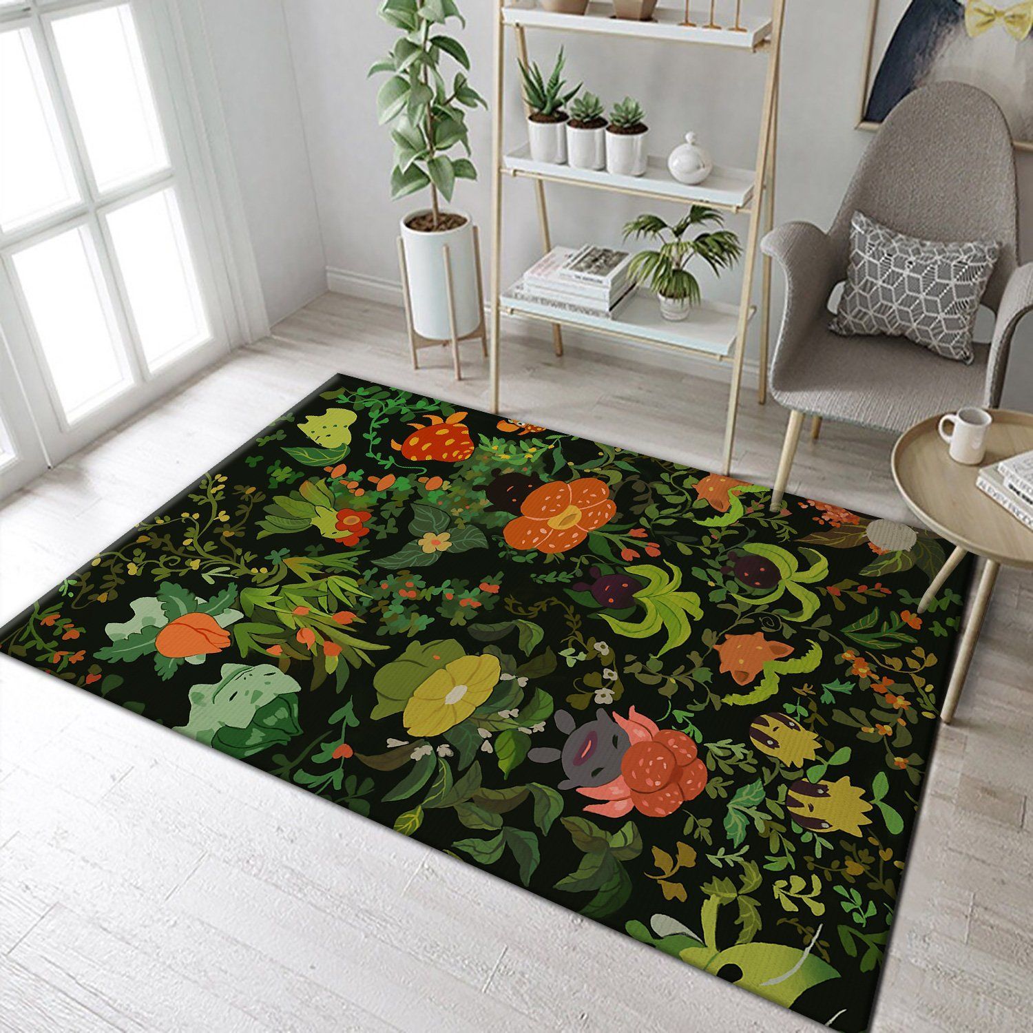 Pokemon Green Rectangle Rug – Custom Size And Printing