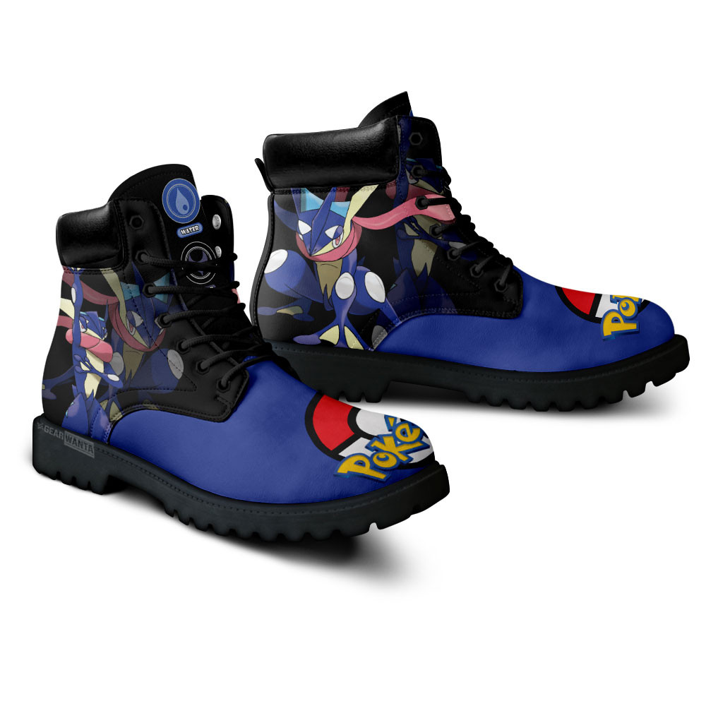 Pokemon Greninja Boots Anime Custom Shoes