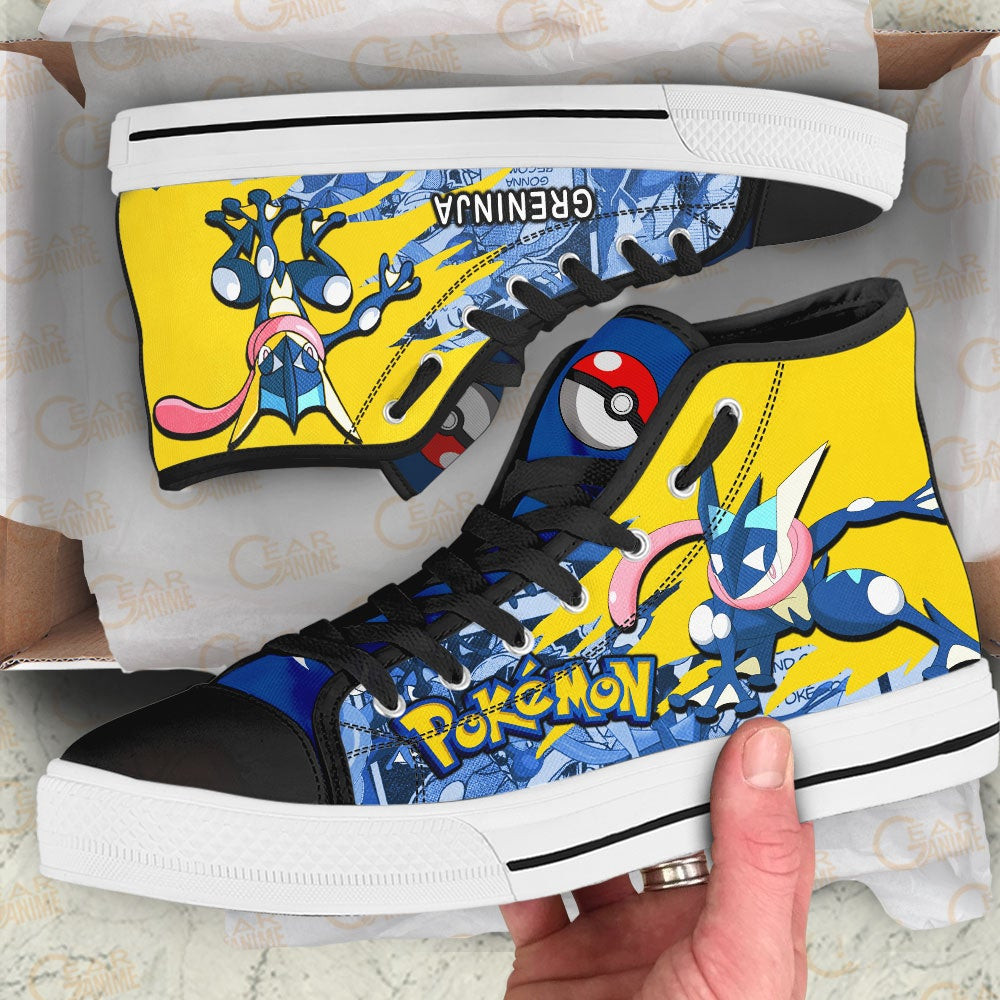 Pokemon Greninja High Top Shoes Custom Anime Sneakers