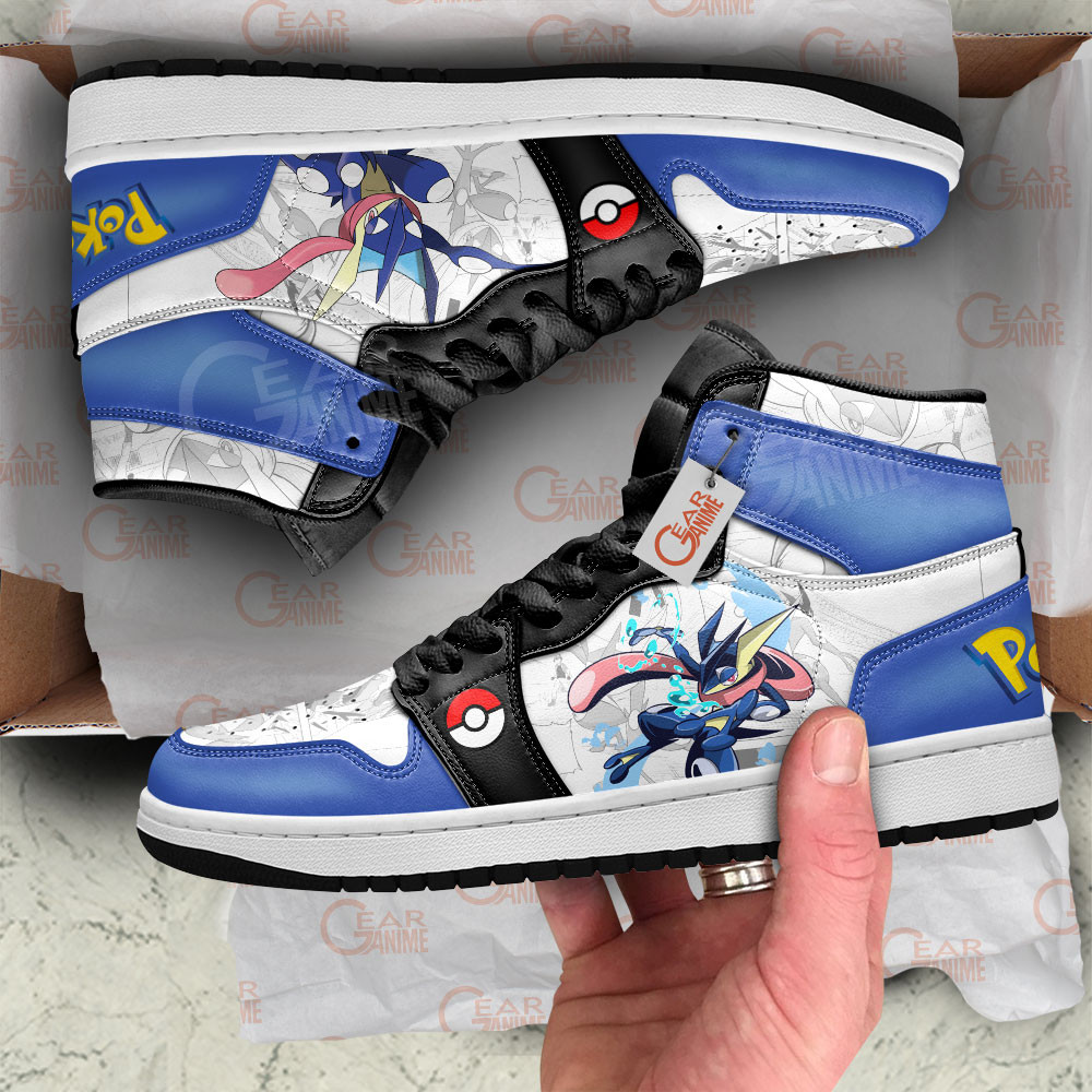 Pokemon Greninja Manga Anime Shoes, Air Jordan Hightop