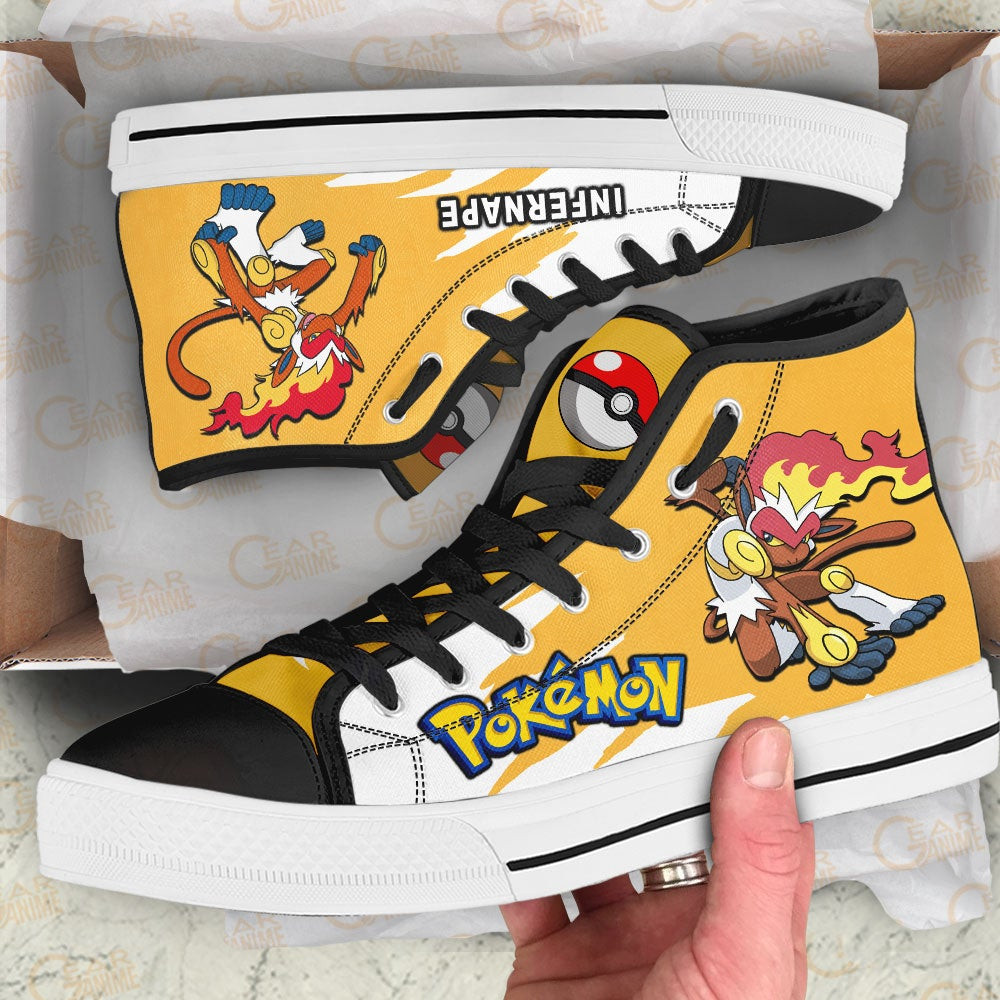 Pokemon Infernape High Top Shoes Custom Anime Sneakers