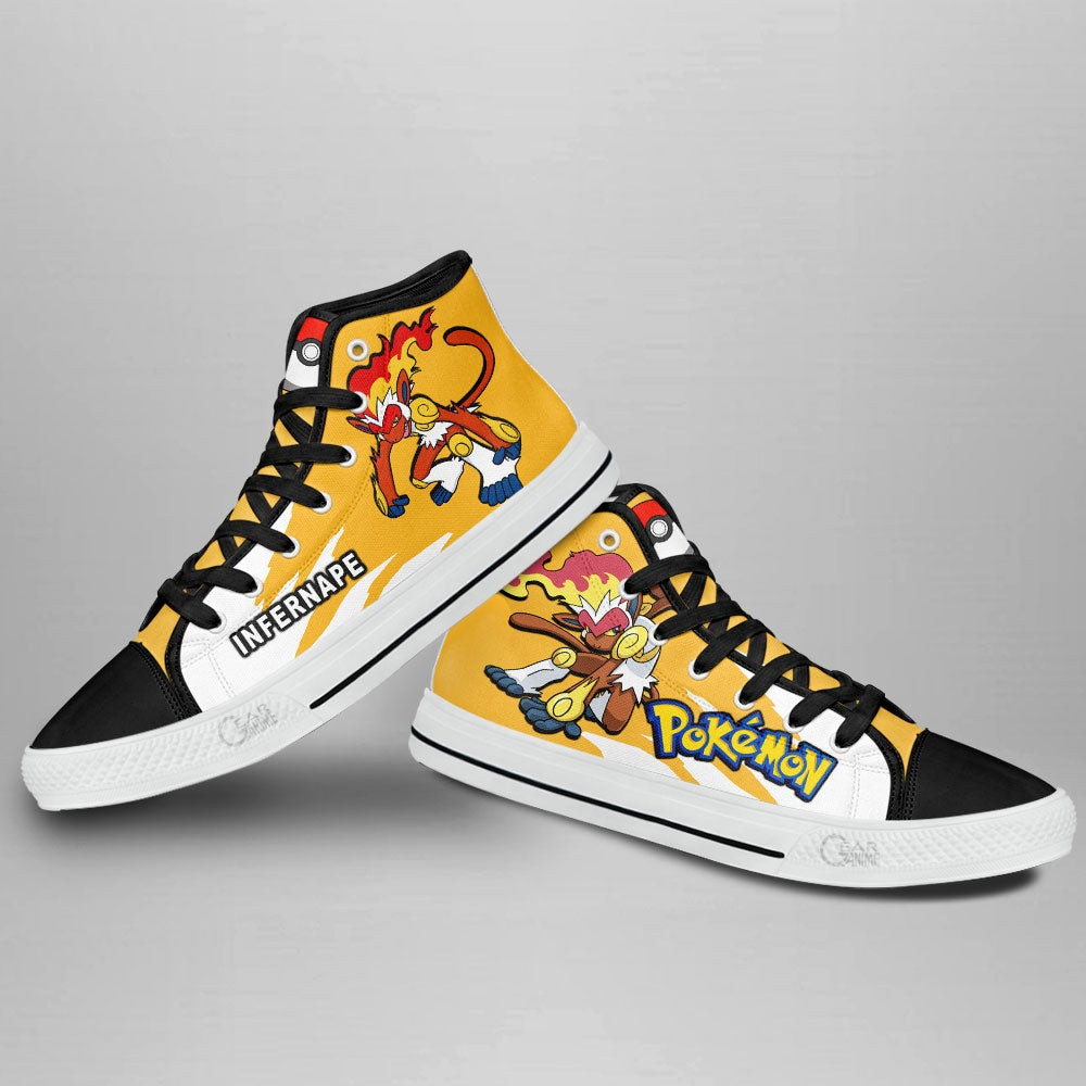 Pokemon Infernape High Top Shoes Custom Anime Sneakers