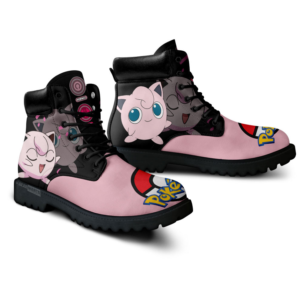 Pokemon Jigglypuff Boots Anime Custom Shoes