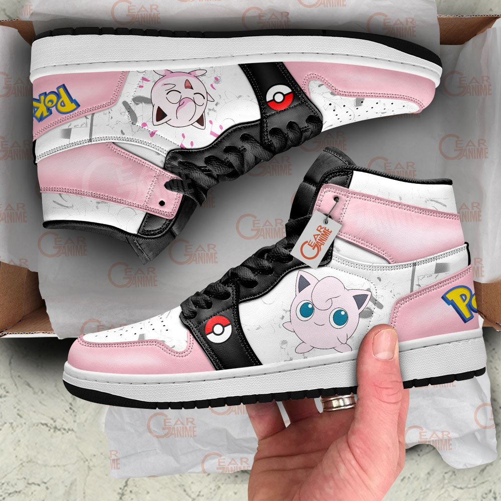 Pokemon Jigglypuff Manga Anime Shoes, Air Jordan Hightop