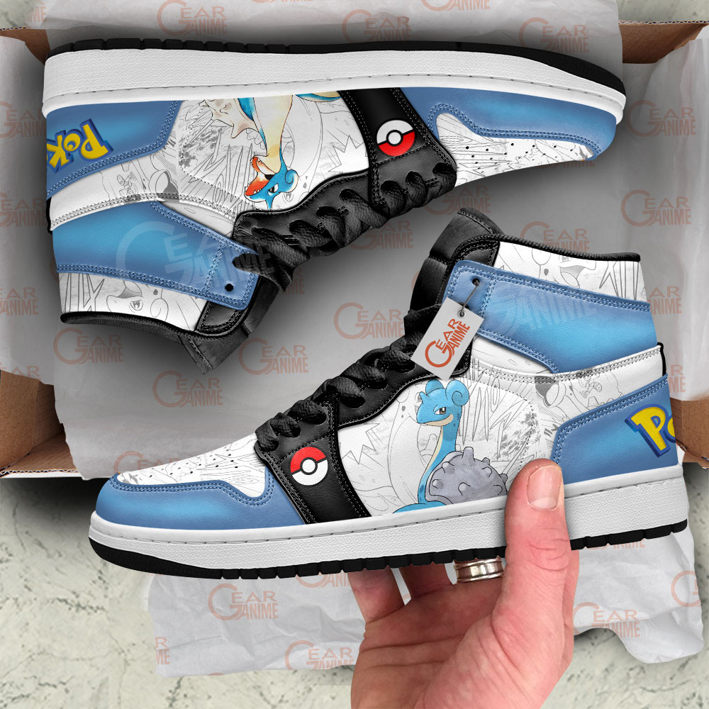 Pokemon Lapras Manga Anime Shoes, Air Jordan Hightop