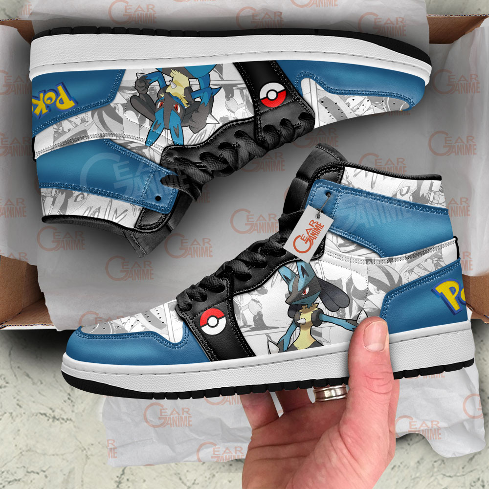 Pokemon Lucario Manga Anime Shoes, Air Jordan Hightop