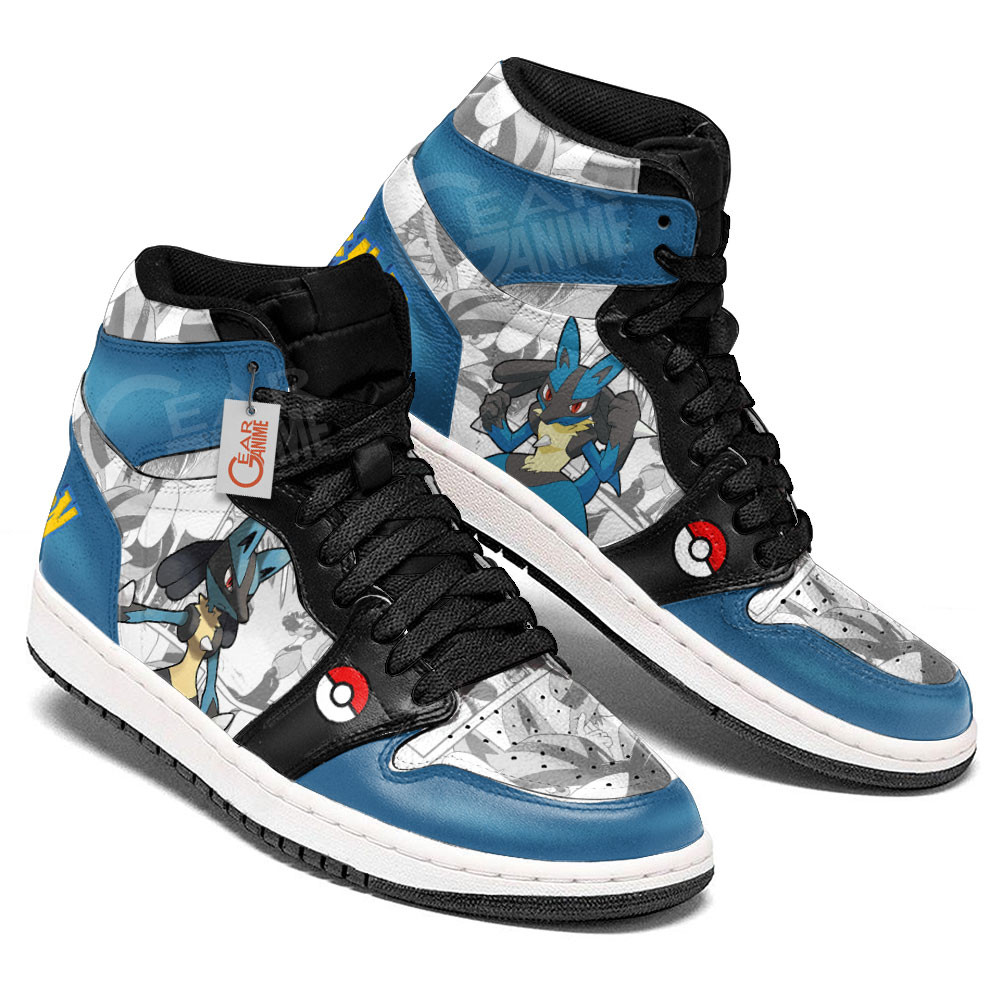 Pokemon Lucario Manga Anime Shoes, Air Jordan Hightop
