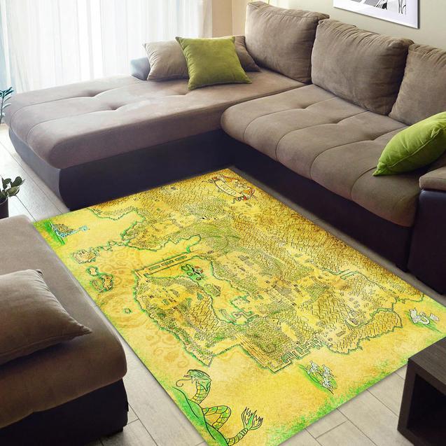Pokemon Map Art Area Rectangle Rug