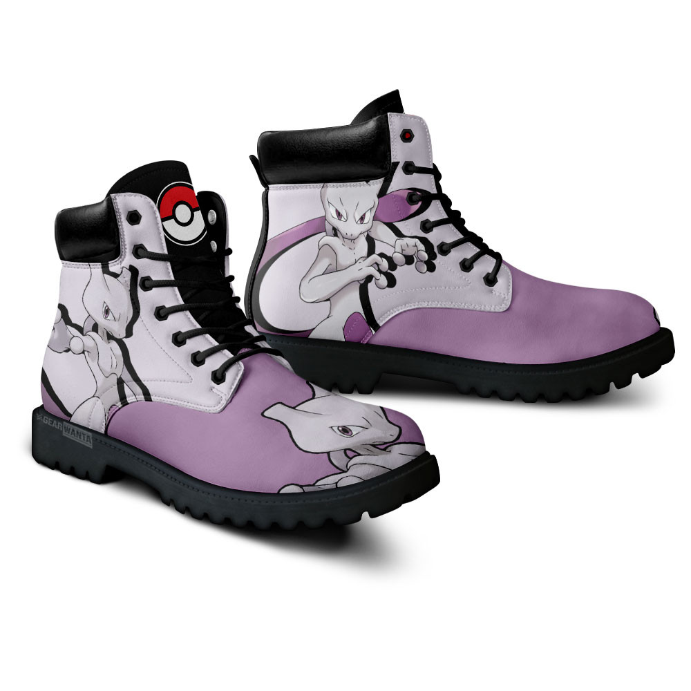 Pokemon Mewtwo Boots Custom Anime Shoes