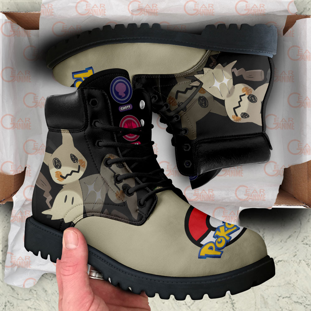 Pokemon Mimikyu Boots Anime Custom Shoes