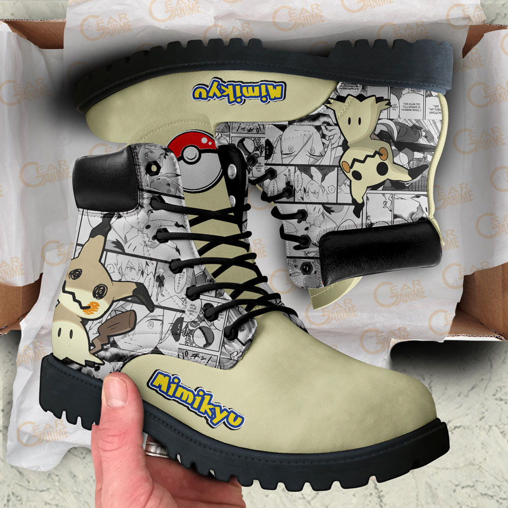 Pokemon Mimikyu Boots Manga Anime Custom Shoes