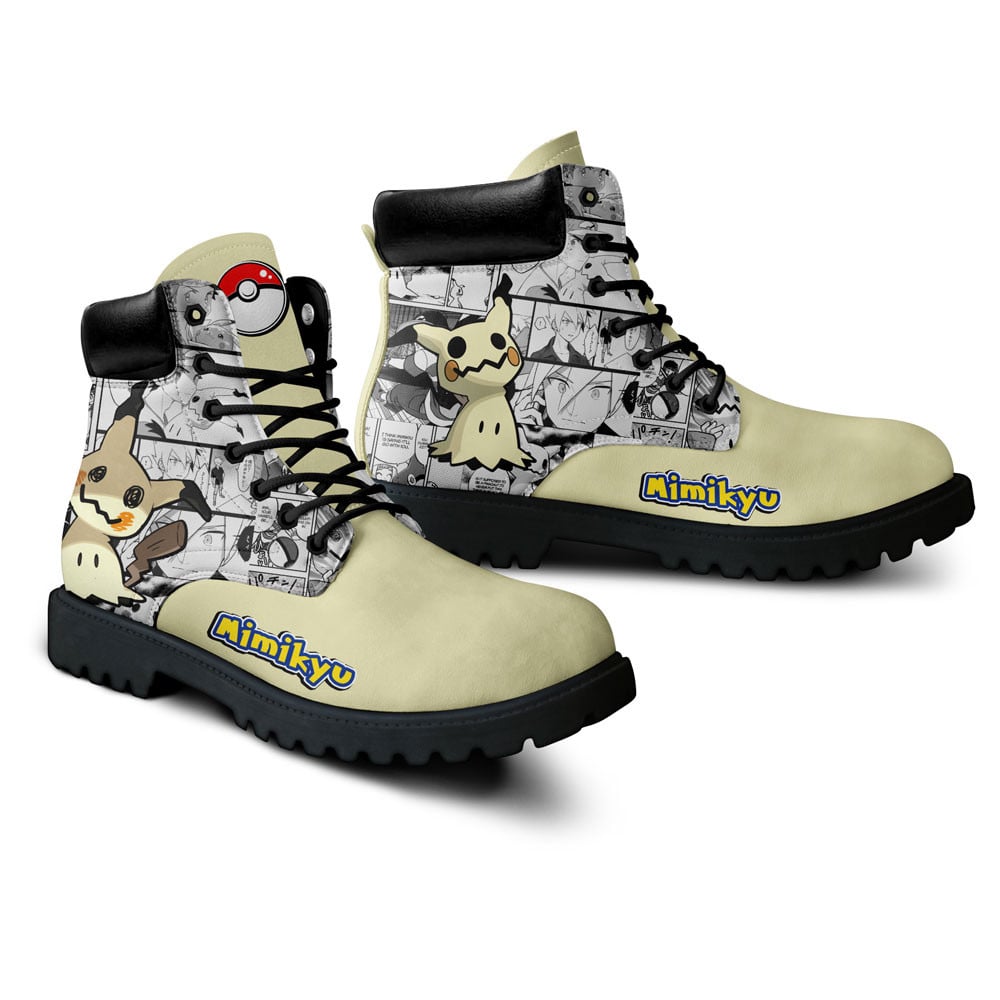 Pokemon Mimikyu Boots Manga Anime Custom Shoes