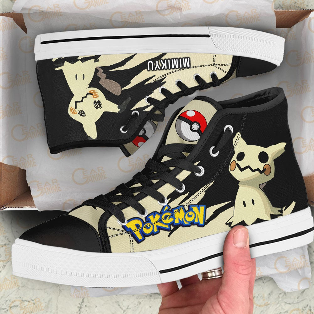 Pokemon Mimikyu High Top Shoes Custom Anime Sneakers