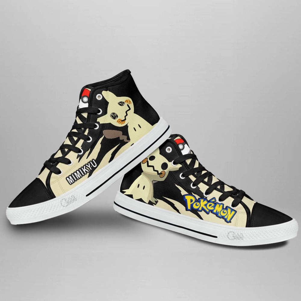 Pokemon Mimikyu High Top Shoes Custom Anime Sneakers