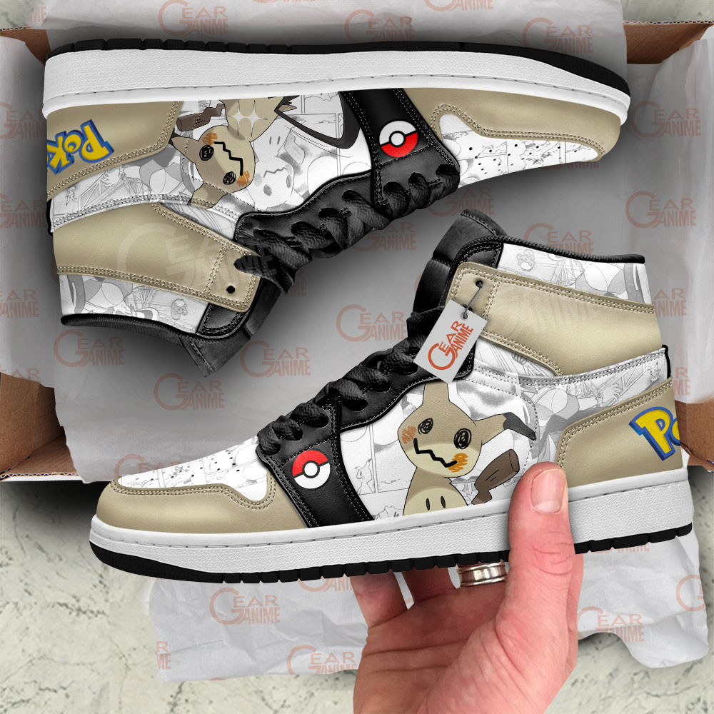 Pokemon Mimikyu Manga Anime Shoes, Air Jordan Hightop