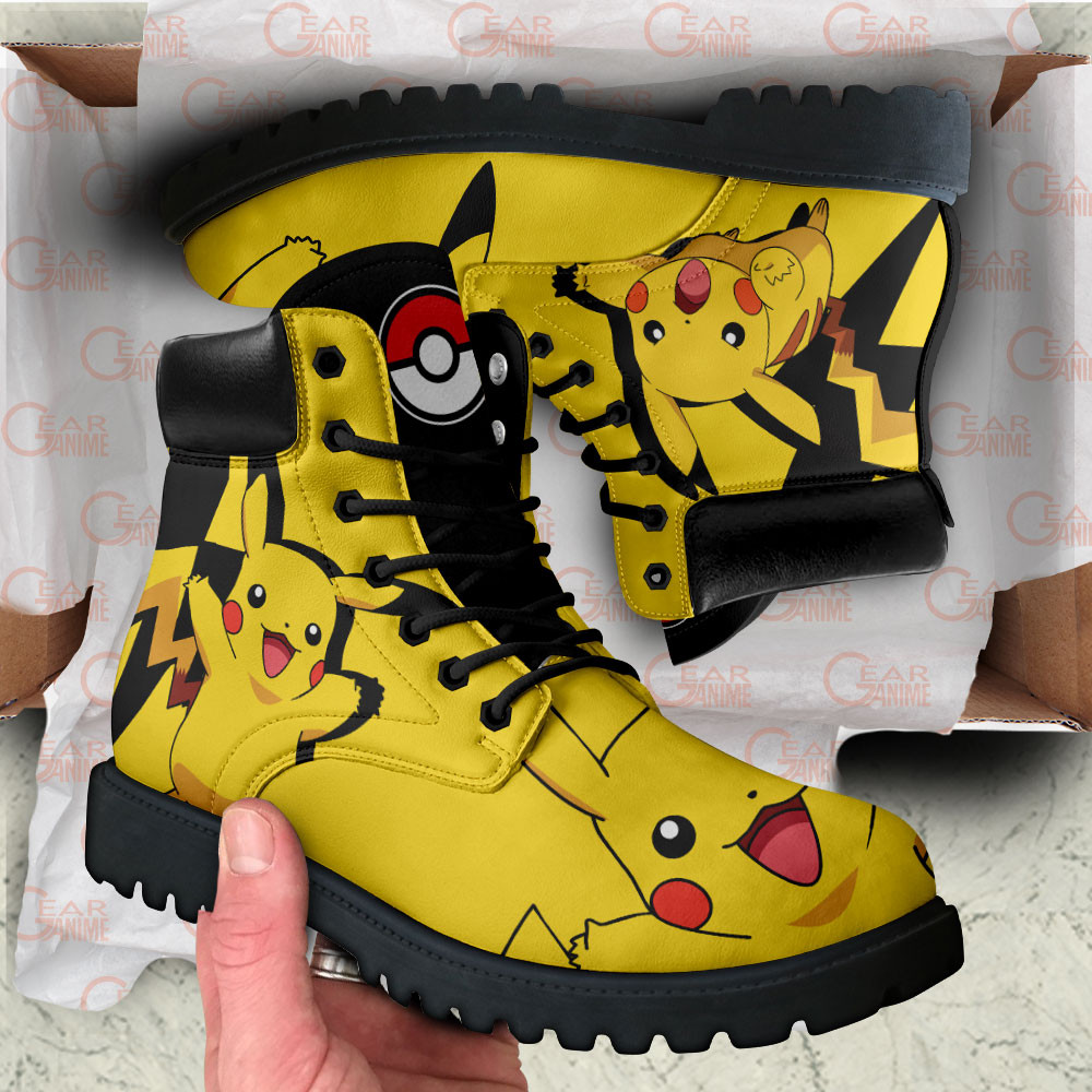 Pokemon Pikachu Boots Custom Anime Shoes