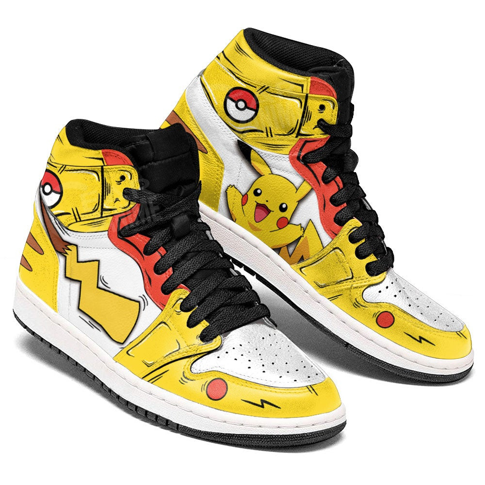 Pokemon Pikachu JD1s Sneakers Anime Shoes, Air Jordan Hightop