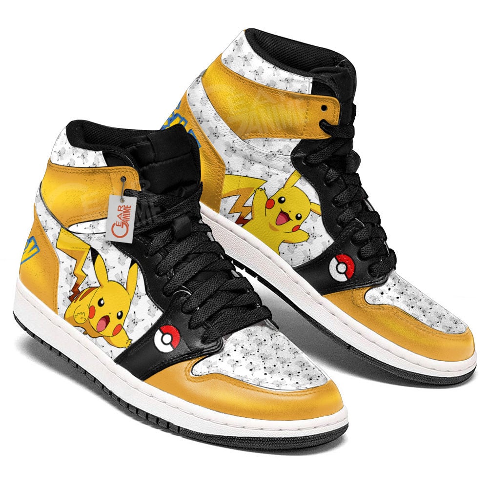 Pokemon Pikachu Manga Anime Shoes, Air Jordan Hightop