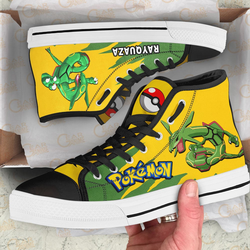 Pokemon Rayquaza High Top Shoes Custom Anime Sneakers