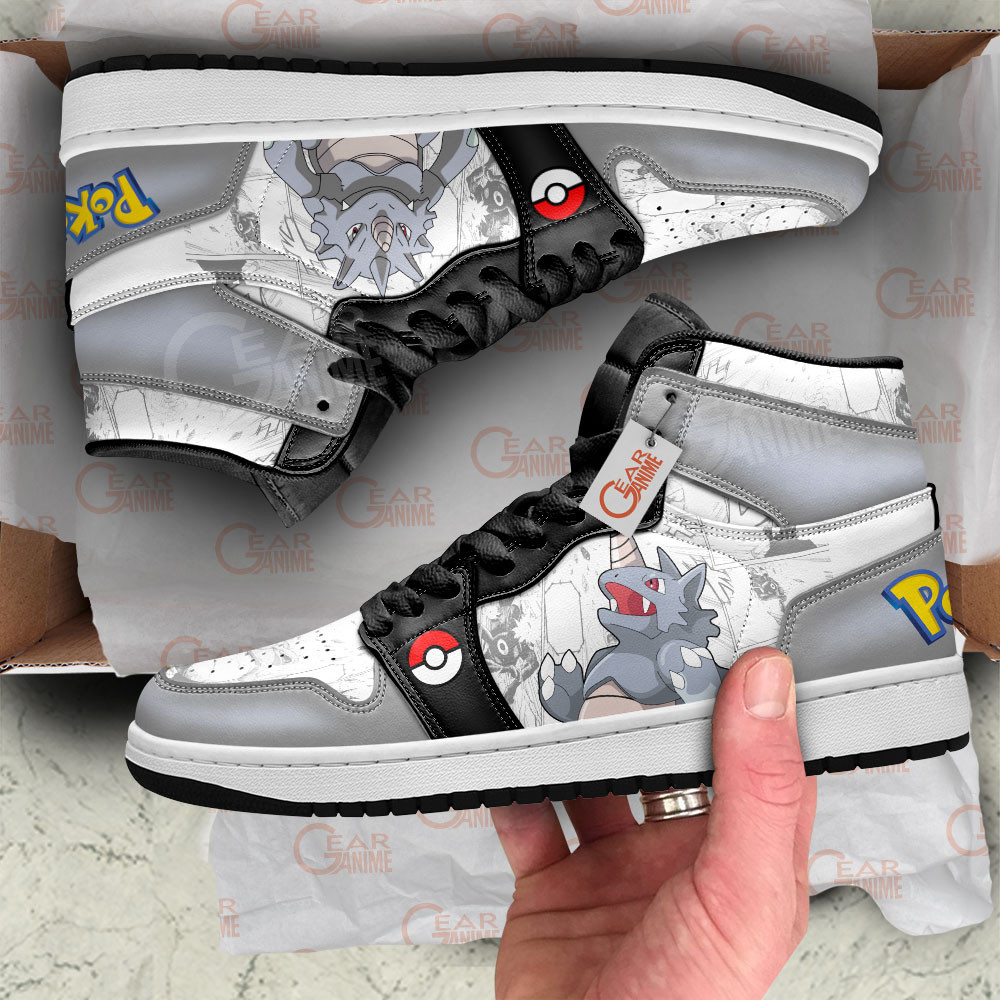 Pokemon Rhydon Manga Anime Shoes, Air Jordan Hightop