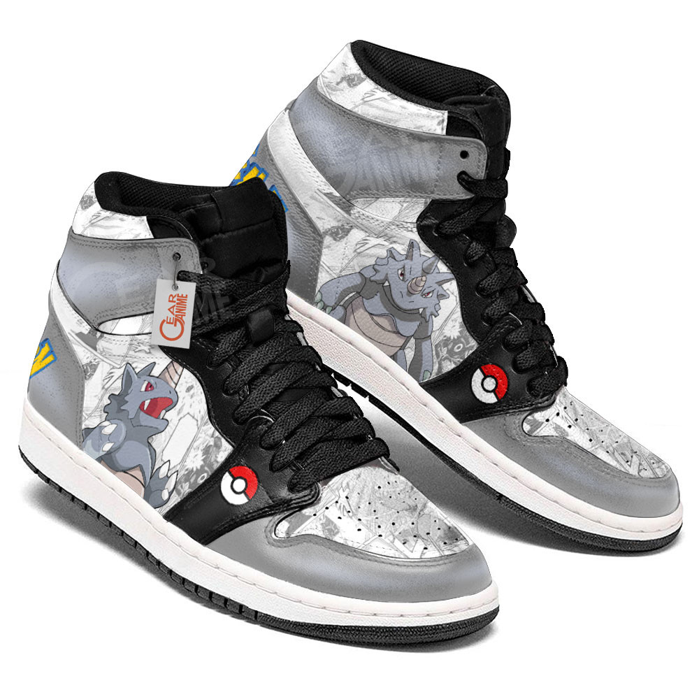 Pokemon Rhydon Manga Anime Shoes, Air Jordan Hightop