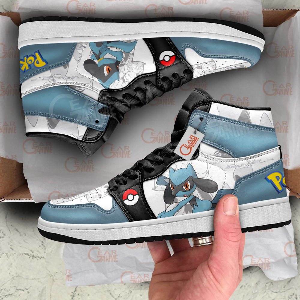 Pokemon Riolu Manga Anime Shoes, Air Jordan Hightop