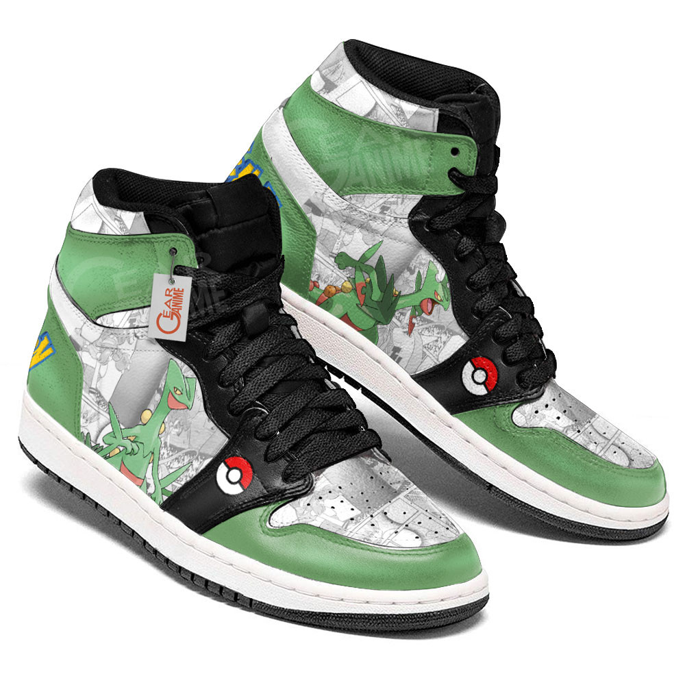 Pokemon Sceptile Manga Anime Shoes, Air Jordan Hightop