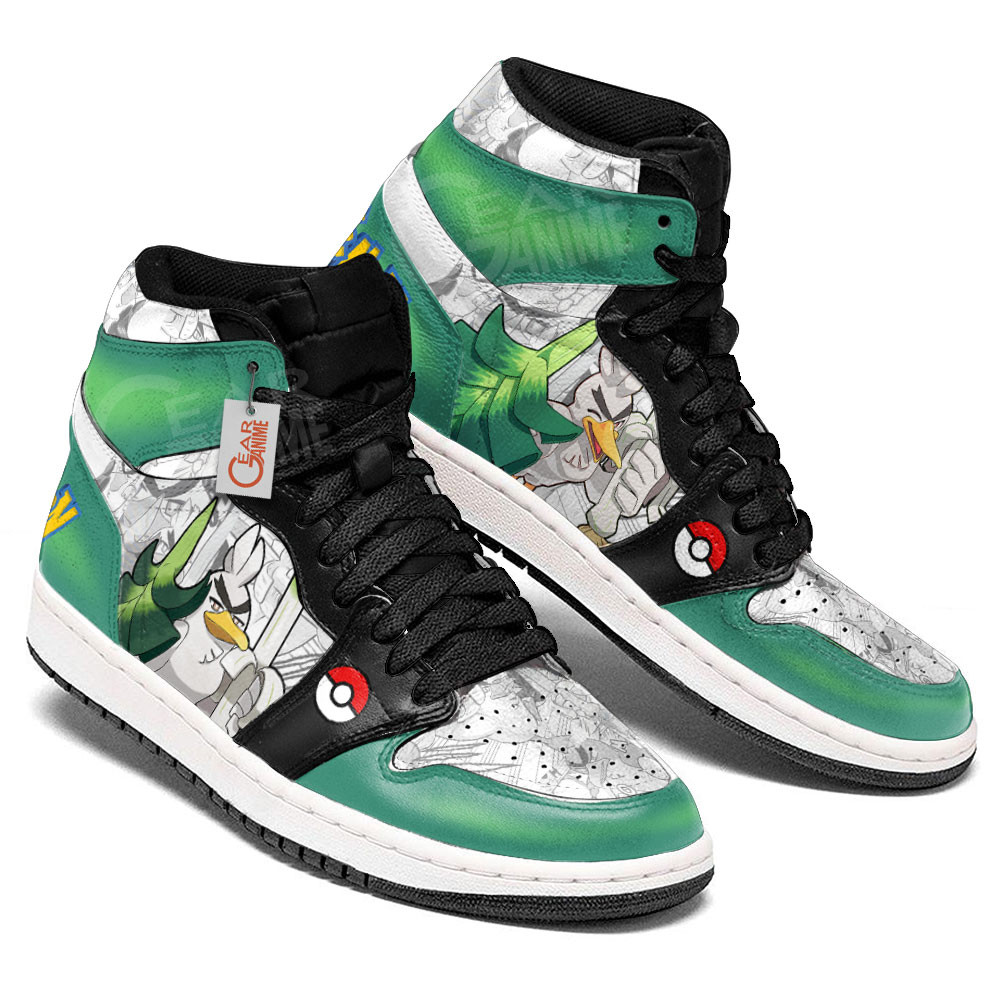 Pokemon Sirfetch’d Manga Anime Shoes, Air Jordan Hightop