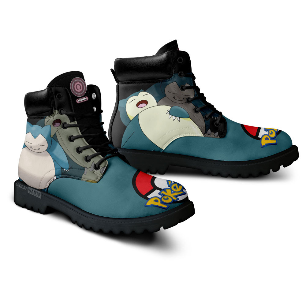Pokemon Snorlax Boots Anime Custom Shoes
