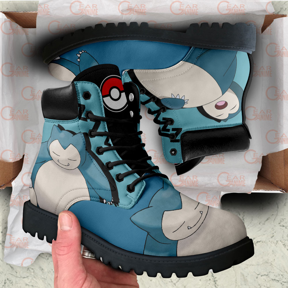 Pokemon Snorlax Boots Custom Anime Shoes