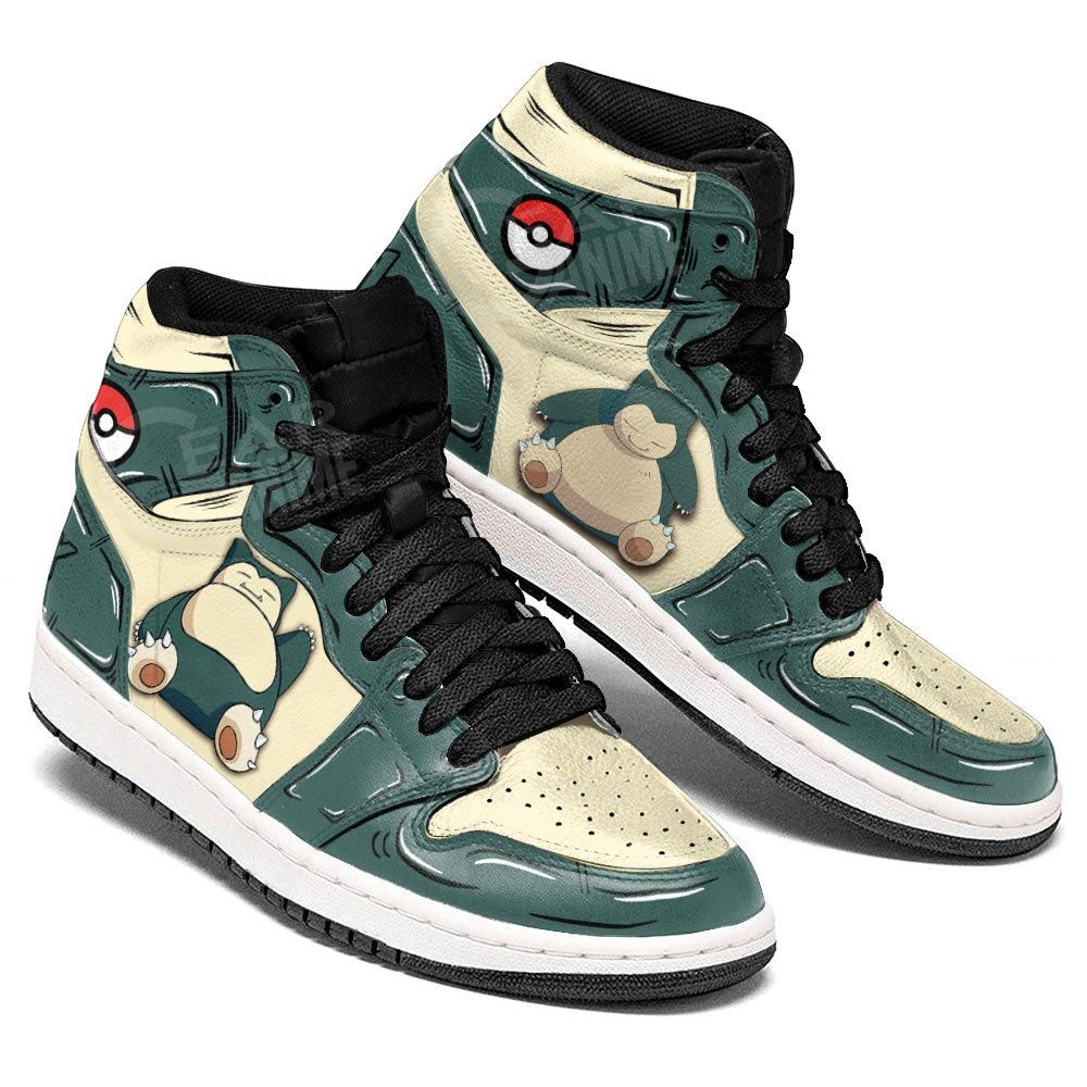 Pokemon Snorlax JD Sneakers For Fans, Air Jordan Hightop