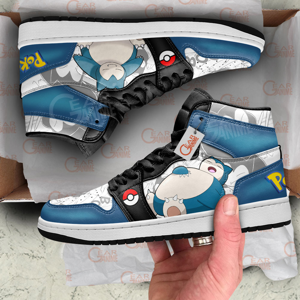 Pokemon Snorlax Manga Anime Shoes, Air Jordan Hightop