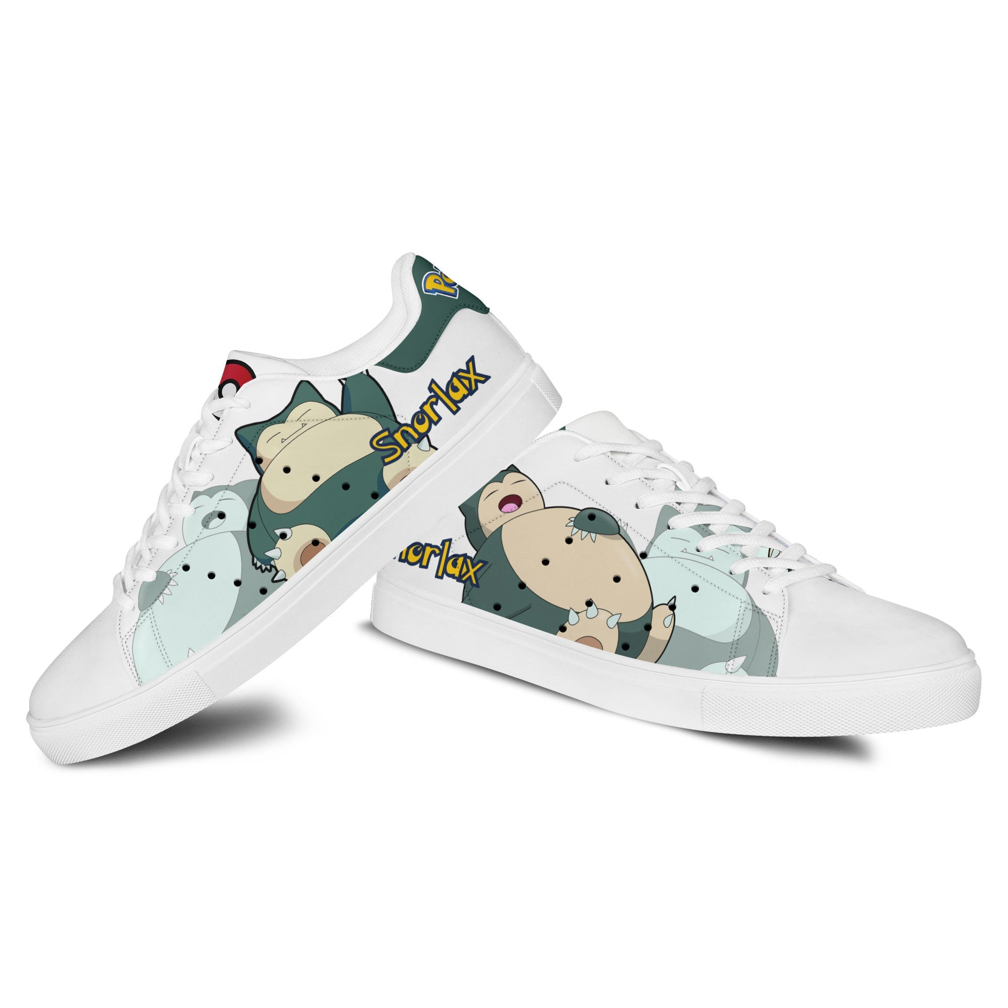 Pokemon Snorlax Skate Sneakers Custom Anime Shoes