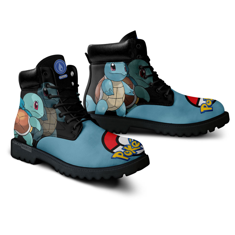 Pokemon Squirtle Boots Anime Custom Shoes