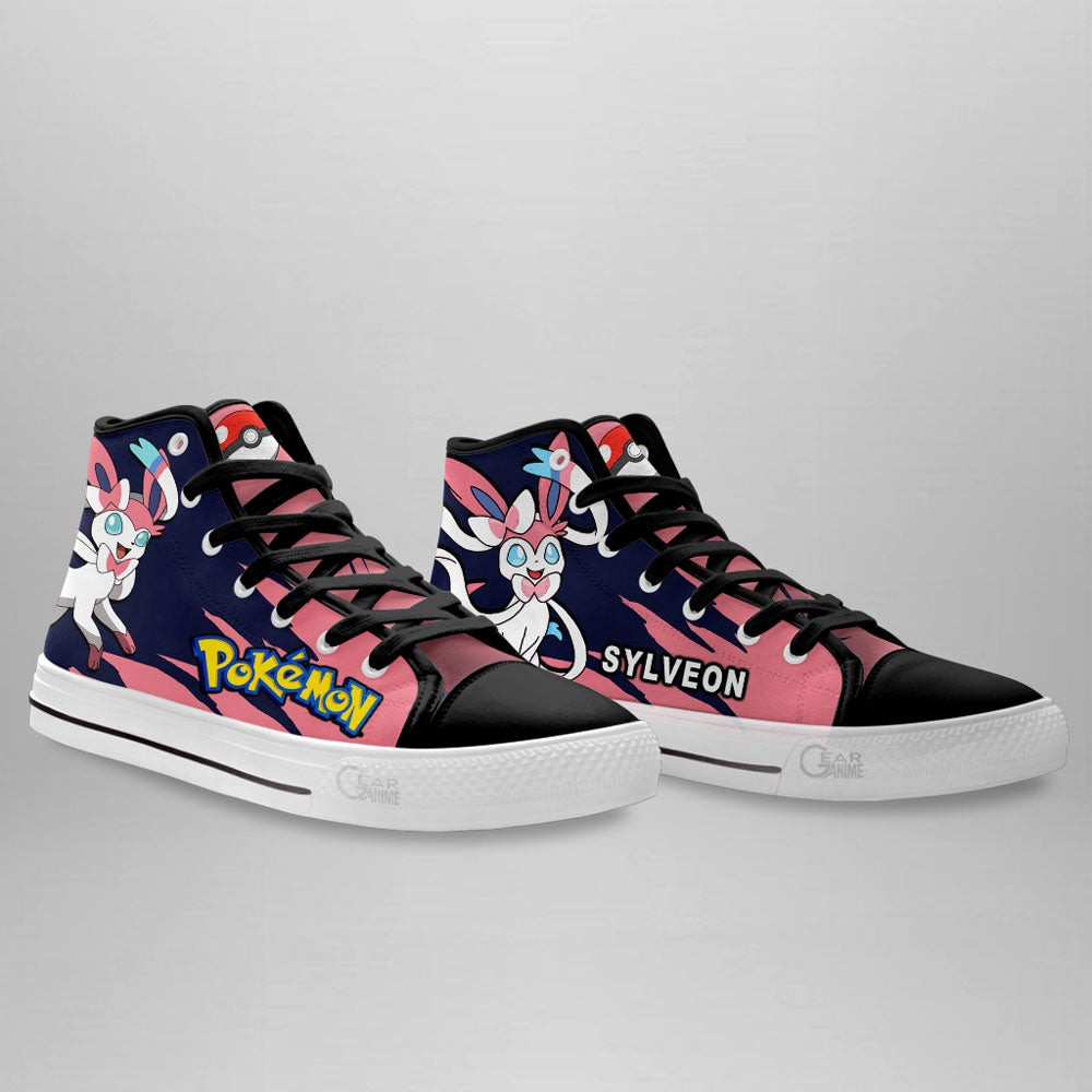 Pokemon Sylveon High Top Shoes Custom Anime Sneakers