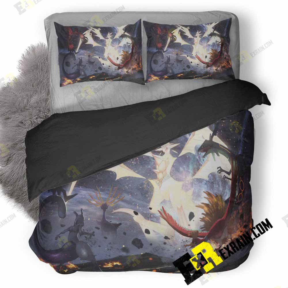 Pokemon Ultra Sun And Ultra Moon P8 3D Customized Duvet Cover Bedding Set