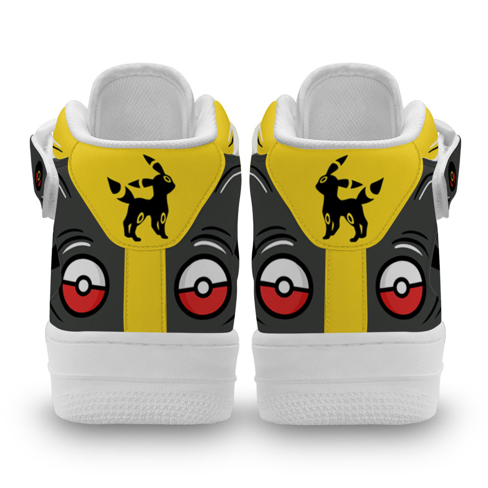 Pokemon Umbreon Air Mid Sneakers Custom For Fans